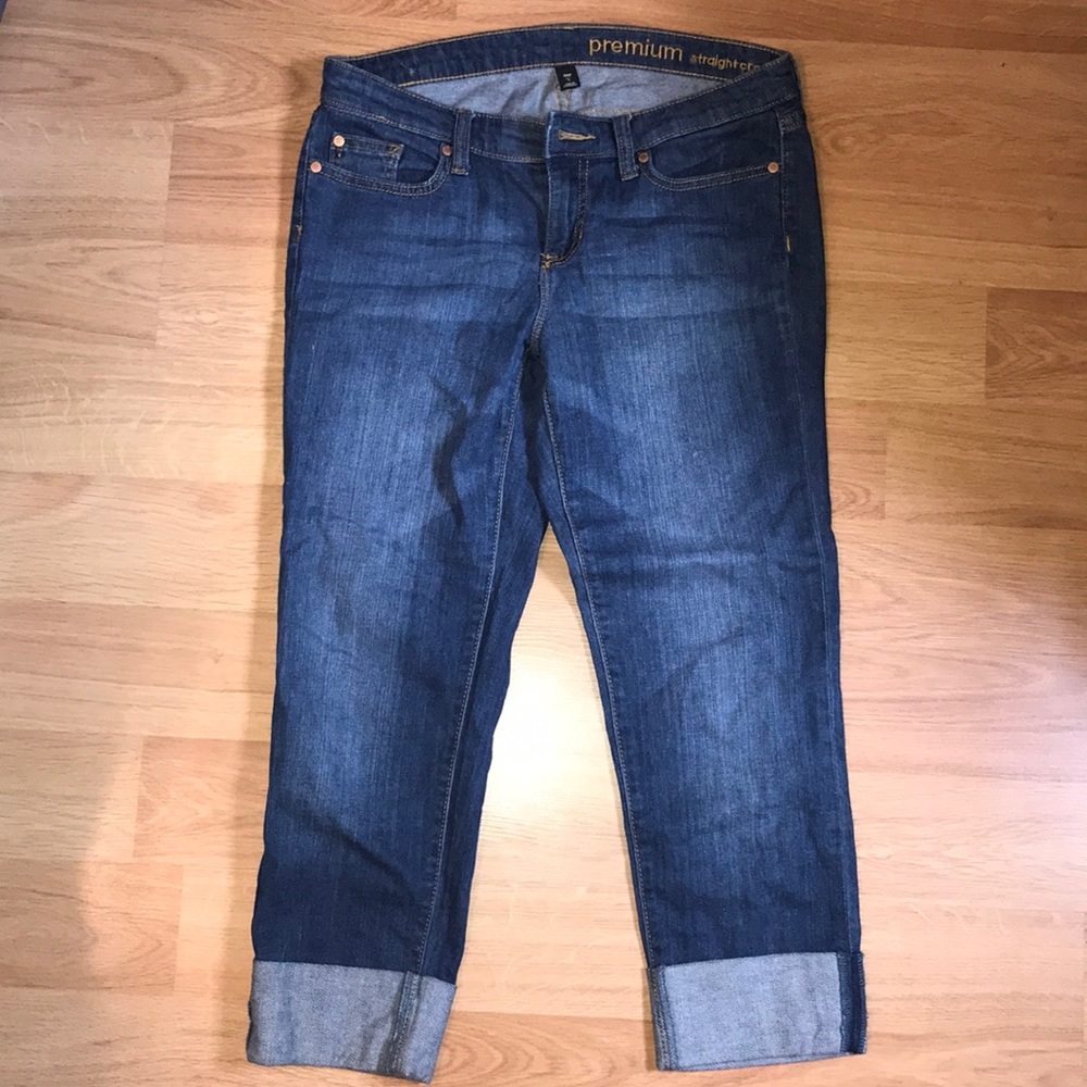 GAP straight crop jeans size 4